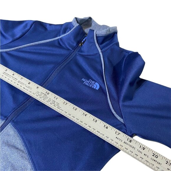 The North Face Jacket Women's Size Small Blue Colorblock Zip Front Pockets EUC - Picture 5 of 9